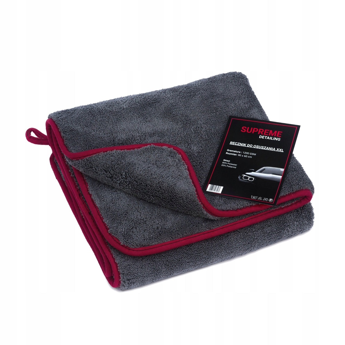 LARGE MICROFIBER CAR TOWEL FOR DRYING WIPE 1200gsm Manufacturer code Ręcznik do samochodu 1200gsm 90x60cm