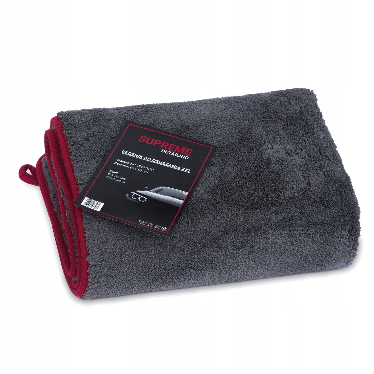 LARGE MICROFIBER CAR TOWEL FOR DRYING WIPE 1200gsm Packaging status original