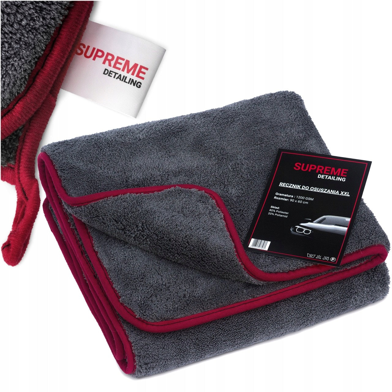 LARGE MICROFIBER CAR TOWEL FOR DRYING WIPE 1200gsm