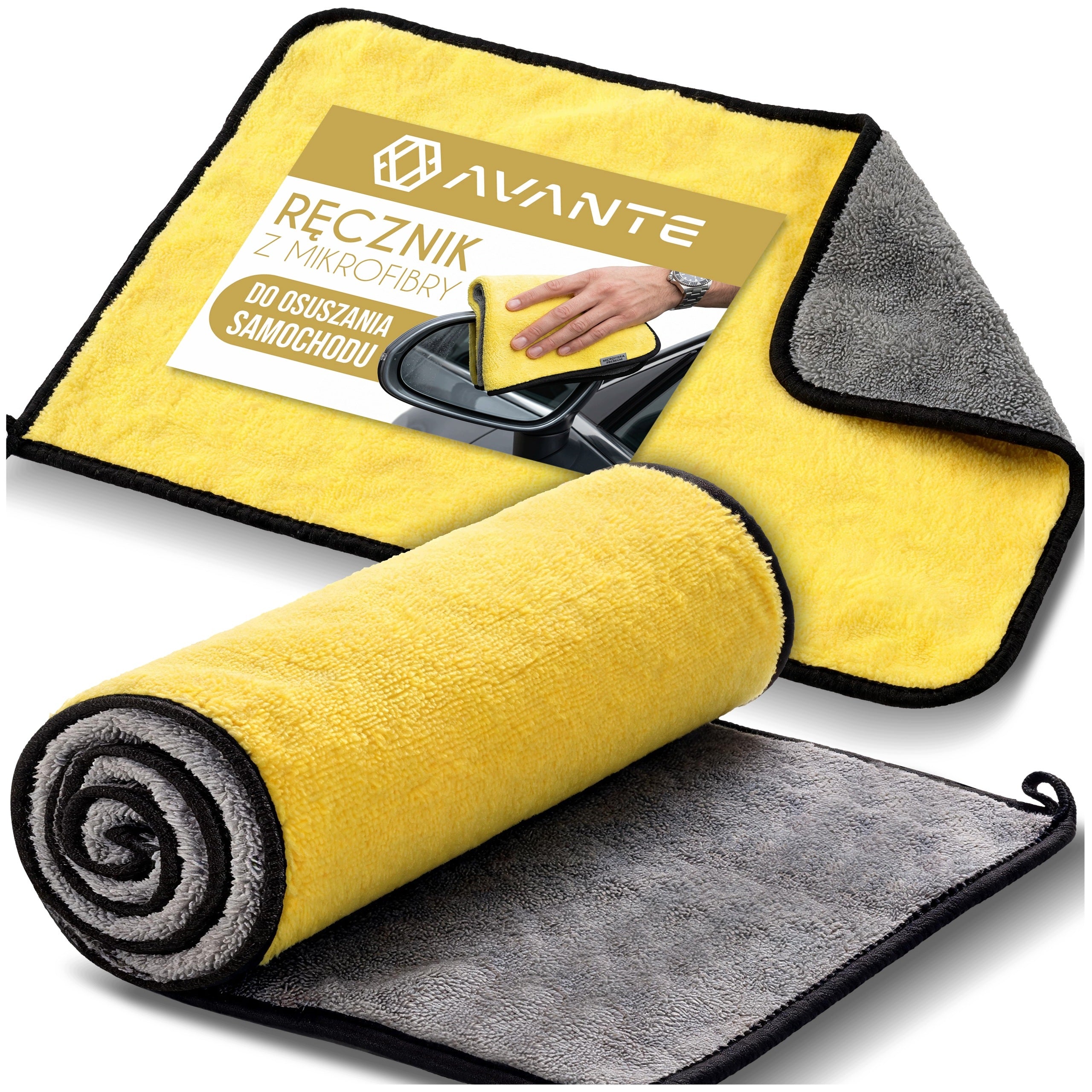 LARGE MICROFIBER TOWEL FOR DRYING CAR WASHING CLOTH 60x90cm 500GSM
