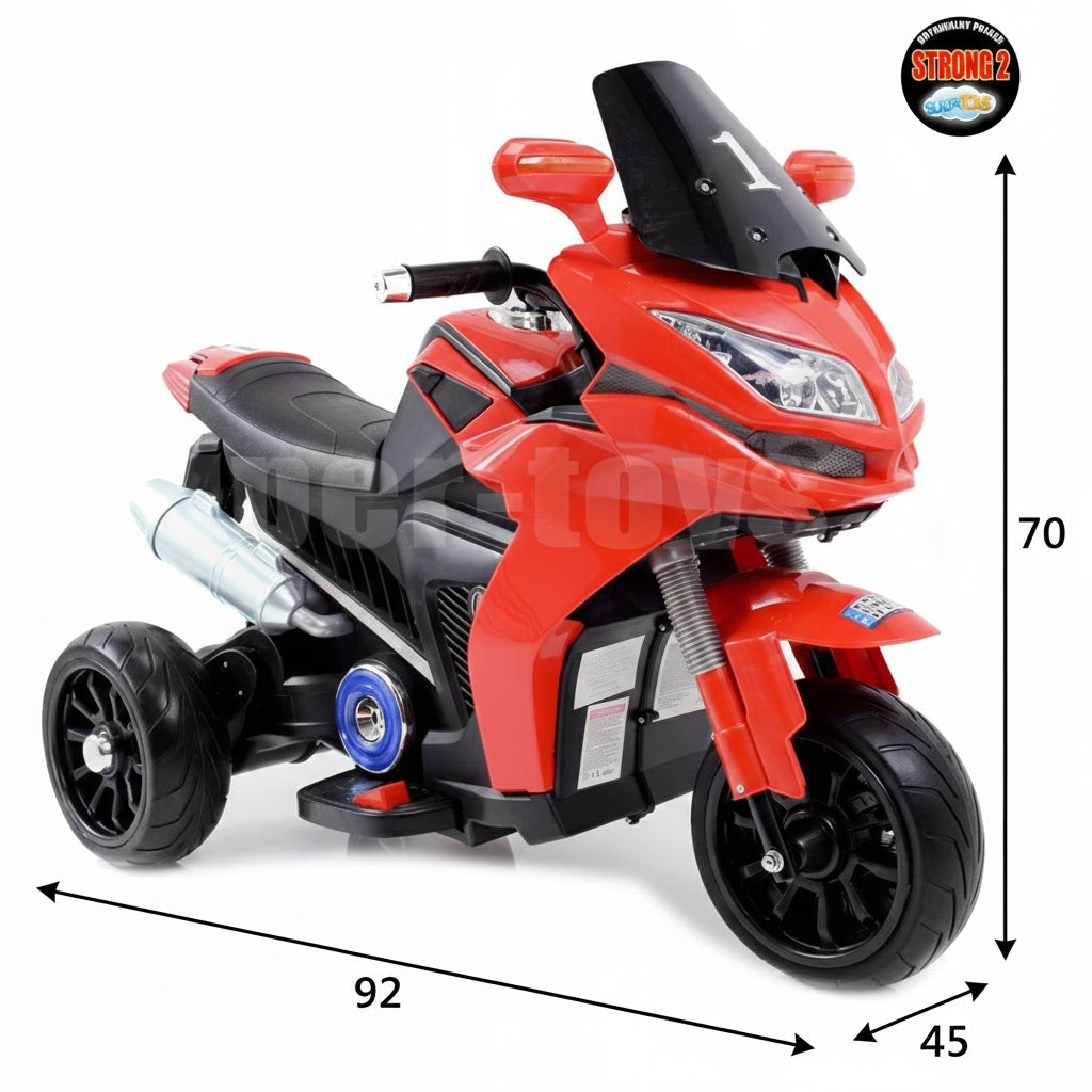 LARGE MOTOR RACER WITH EXHAUST SIMULATION, SOFT WHEELS /6288A Packaging status original