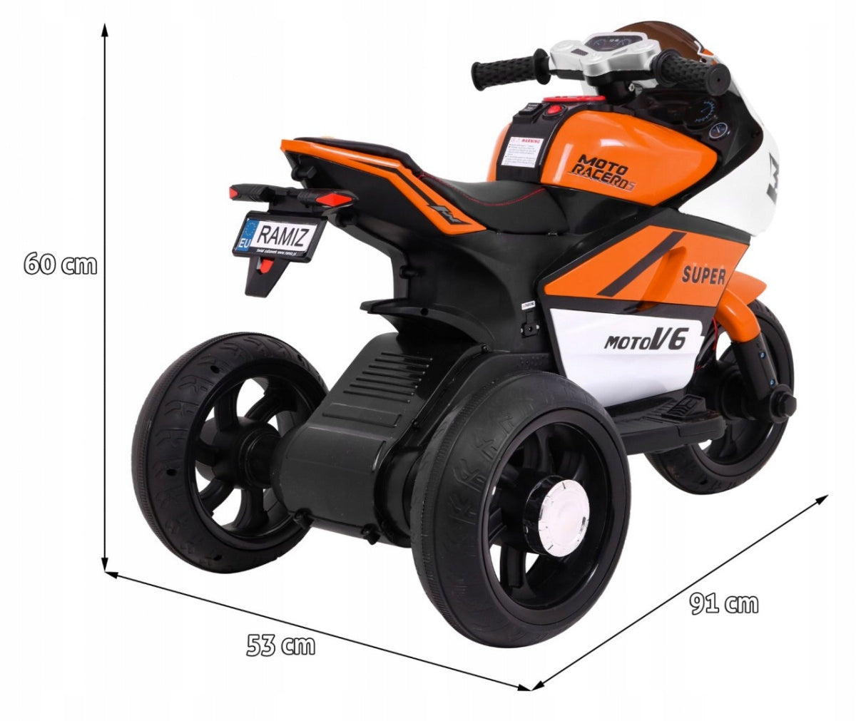 LARGE MOTORBIKE RACER FOR BATTERY Brand Ramiz