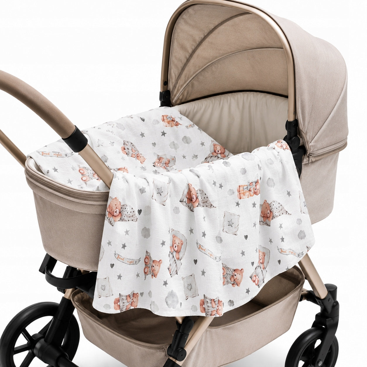 LARGE MUSLIN DIAPER 120x120cm MUSLIN SWADDLE SUMMER SOFT Manufacturer code 5905943383744