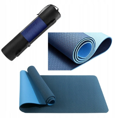 LARGE NON-SLIP FITNESS YOGA EXERCISE MAT Color blue