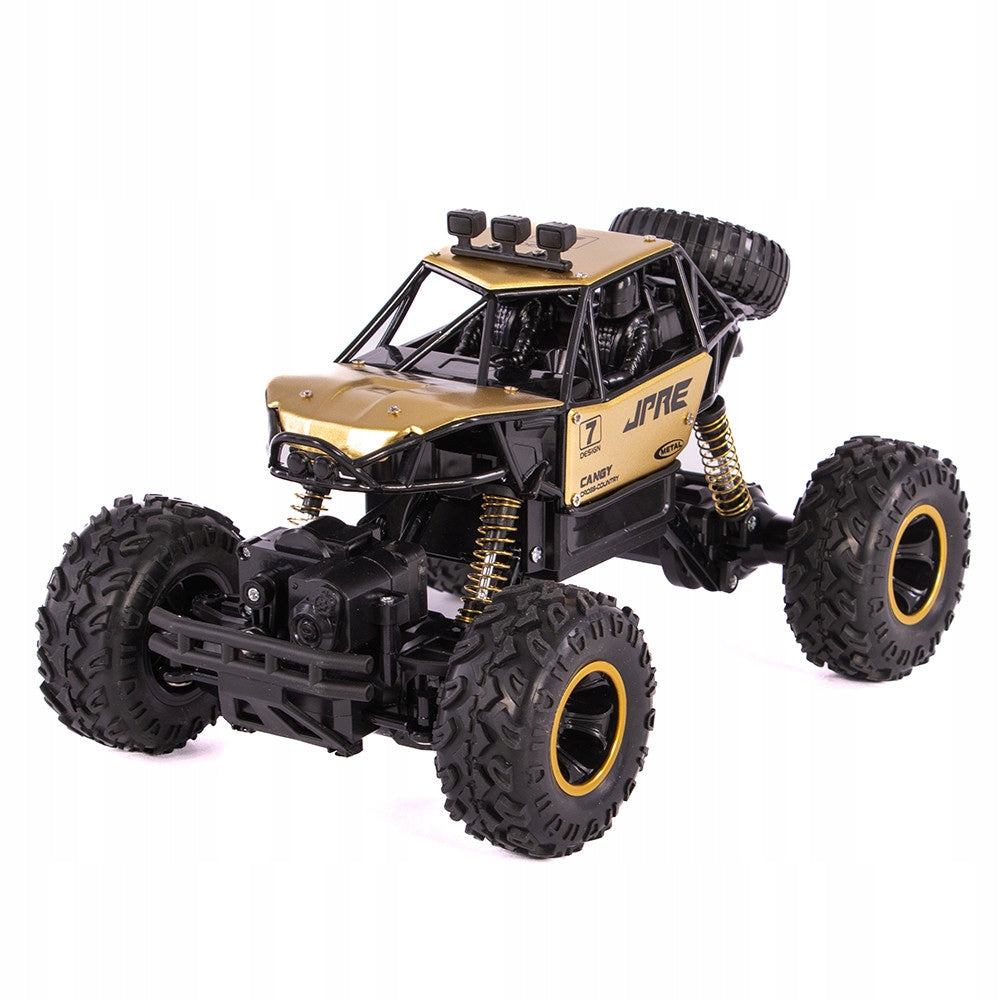 LARGE OFF-ROAD CAR RC 4x4 REMOTE CONTROLLED 2.4GHz BATTERY GOLD Manufacturer code ZABAWKA AUTO BUGGY RC-0321
