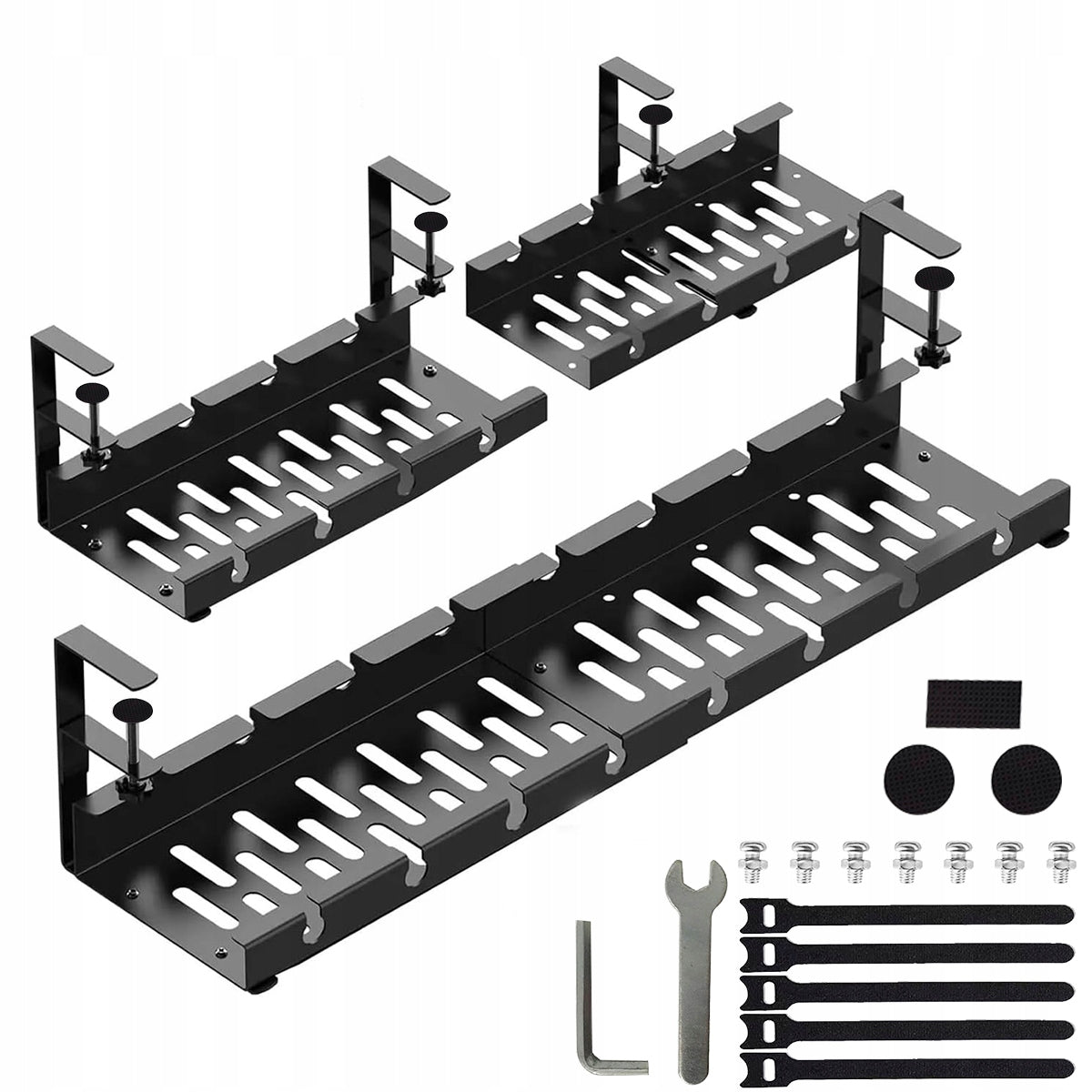 LARGE ORGANIZER SHELF WIRE HANGER CABLES UNDER DESK TOP GRILLE Brand no brand