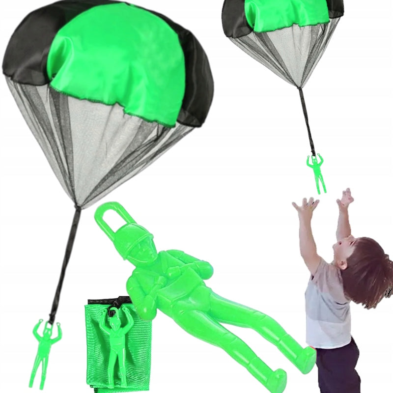 LARGE PARATROOPER FLYING PARACHUTE SOLDIER WITH PARACHUTE FOR CHILDREN