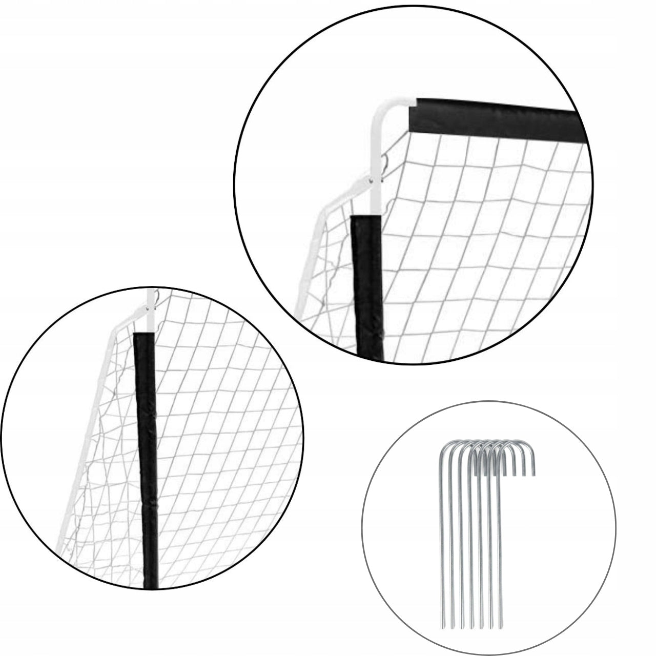 LARGE PORTABLE FOOTBALL GOAL 245x155x80cm GARDEN FOR KIDS GIFT Kid's age 3＋ years