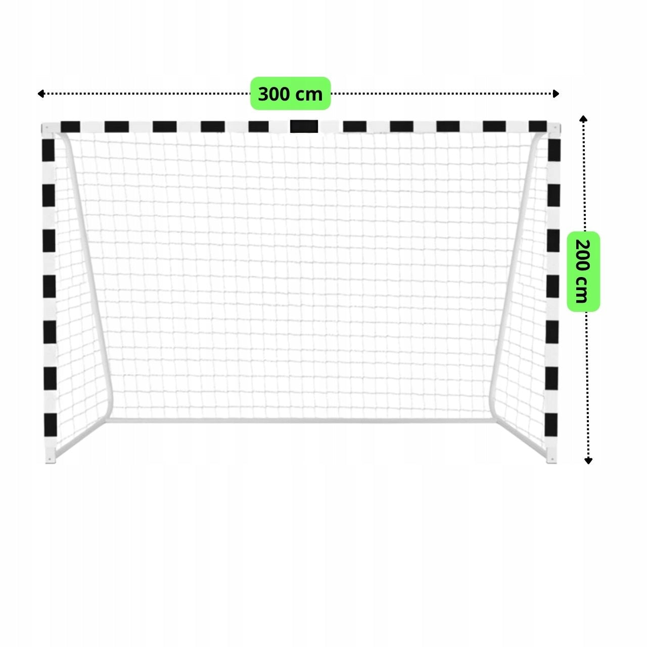 LARGE PORTABLE METAL GOAL XXL FOOTBALL TRAINING CHILDREN 300x200 cm Packaging status original