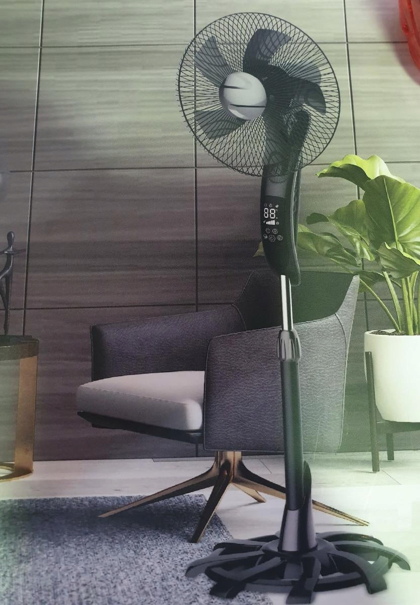 LARGE POWERFUL FAN SCHILD LCD FLOOR STANDING FAN REMOTE CONTROL 5 BLADES Model RA04KFS