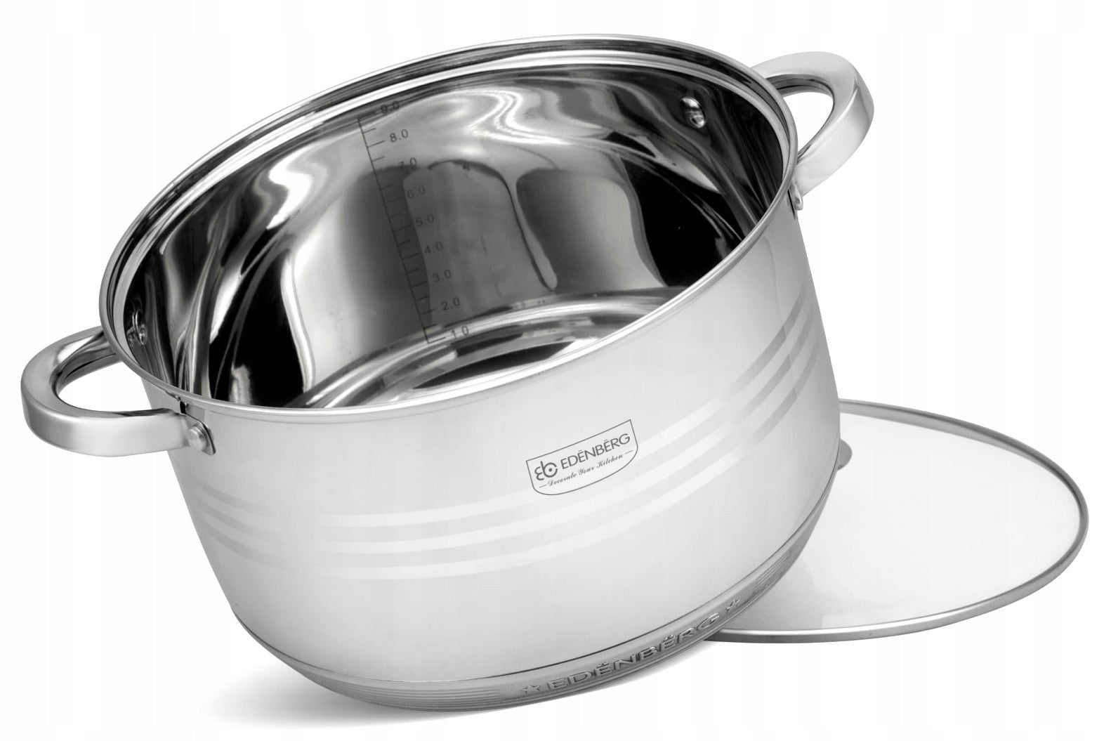 LARGE Pots SET POT SET Pot EDENBERG Material stainless steel