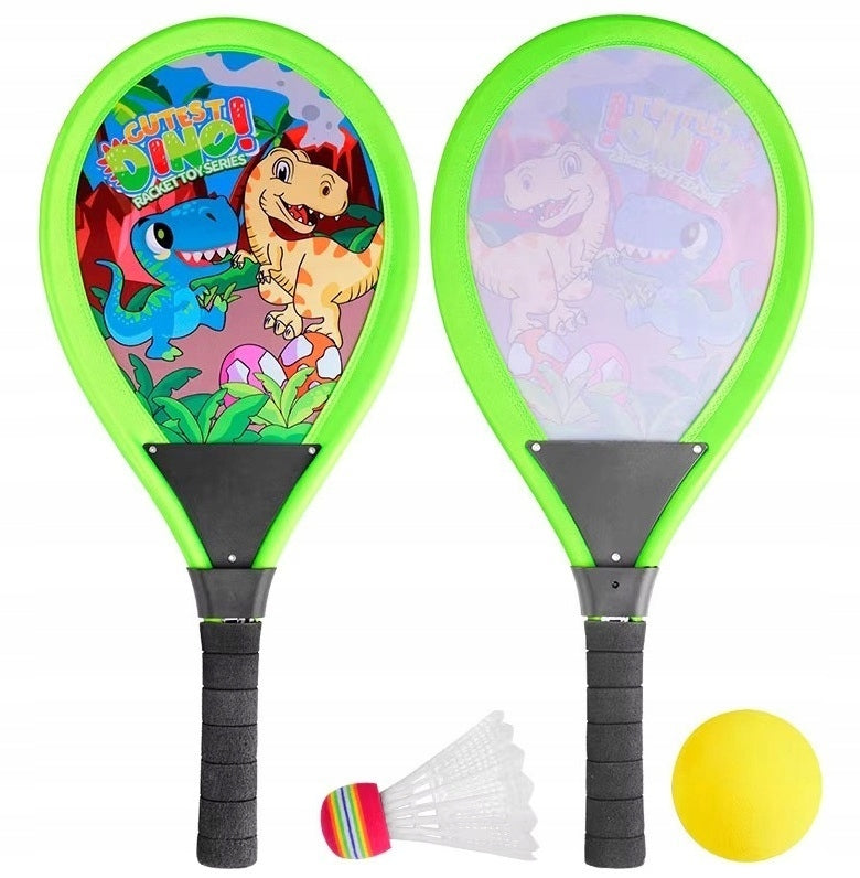 LARGE RACKETS 54CM BADMINTON PADDLES DARTS BALL DINOSAURS