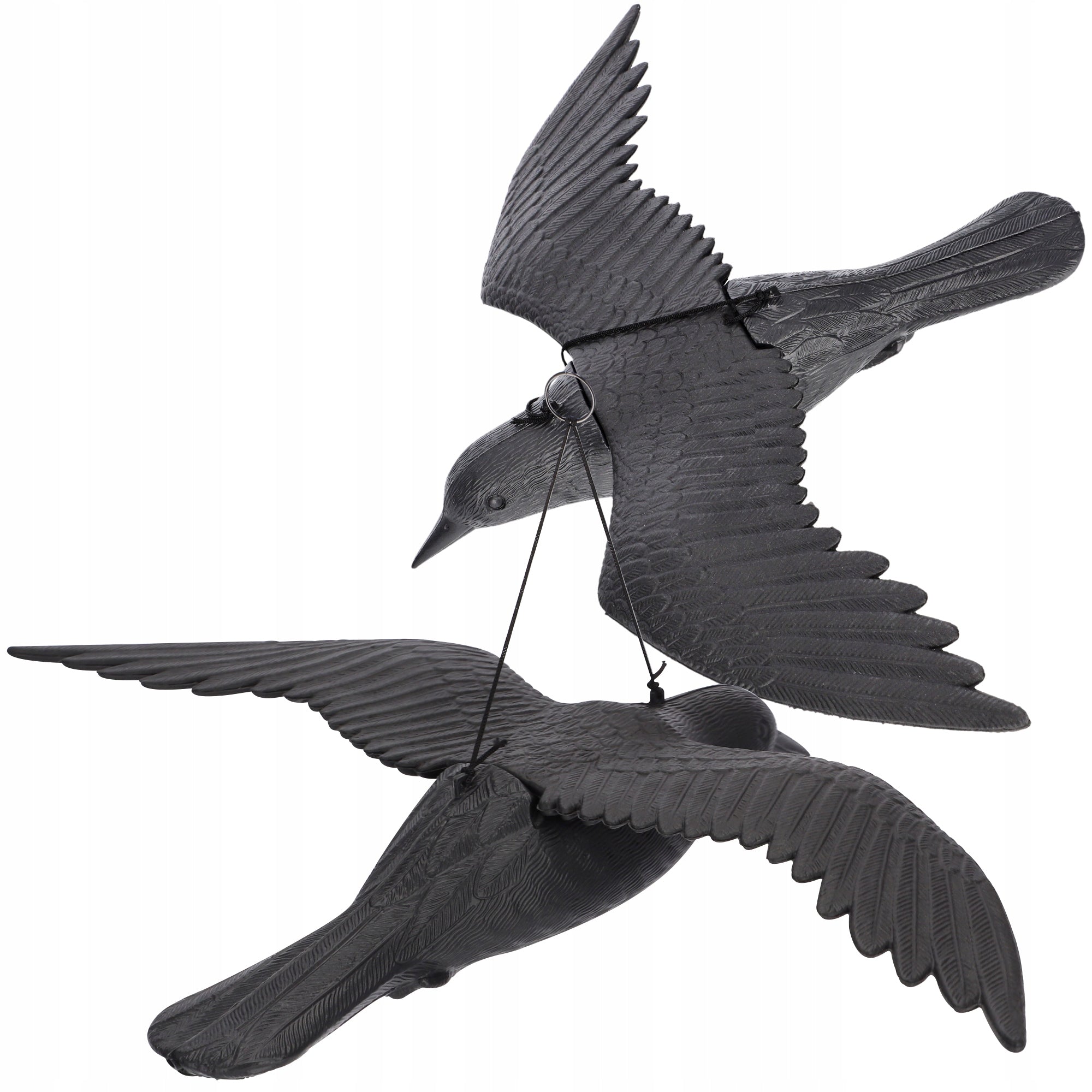 LARGE RAVEN PIGEON BIRD REPELLENT STARLINGS BIRDS IN FLIGHT FOR BALCONY 2 PACK