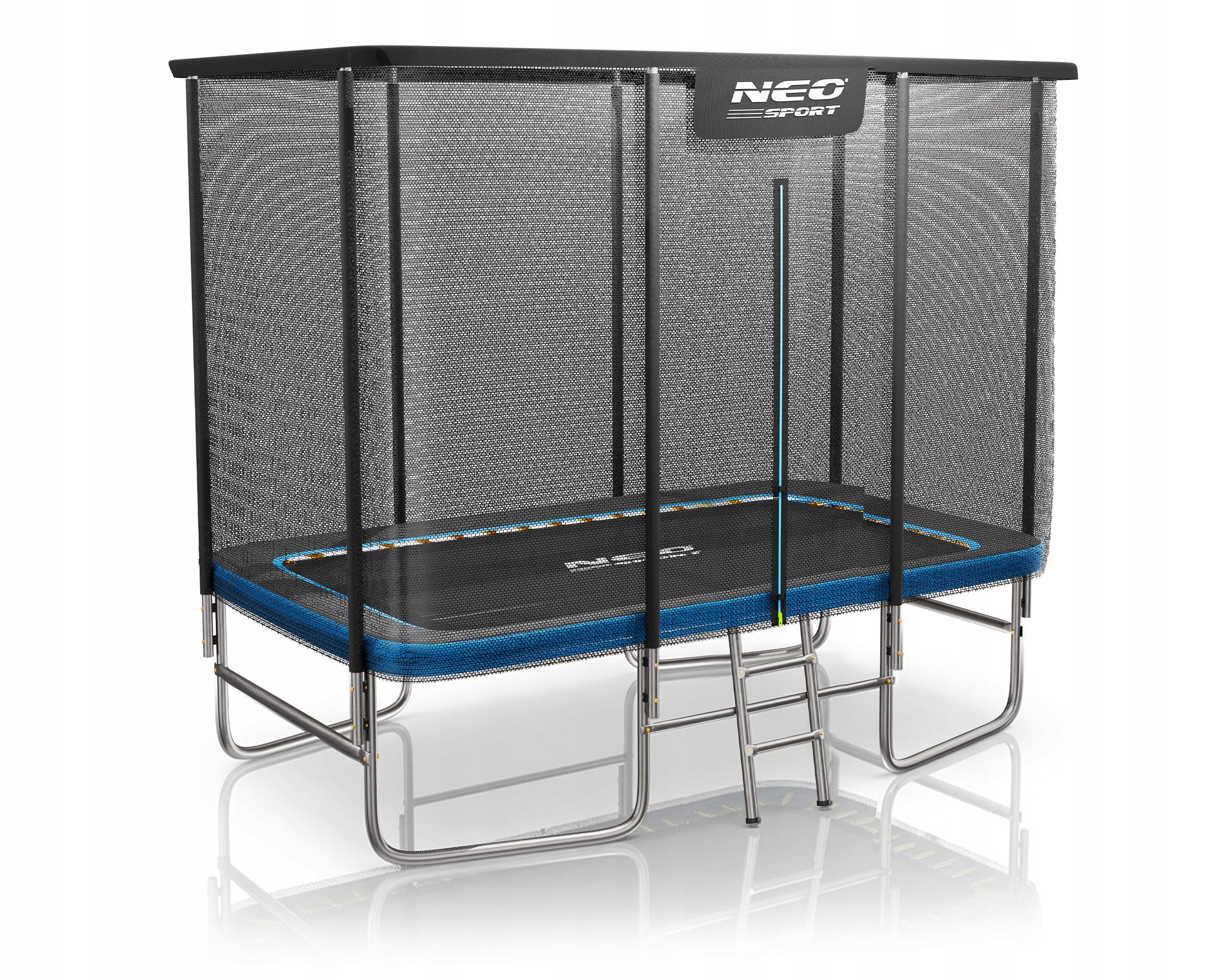 LARGE RECTANGULAR GARDEN TRAMPOLINE 305x213cm 10x7ft FOR CHILDREN SAFE Packaging status original
