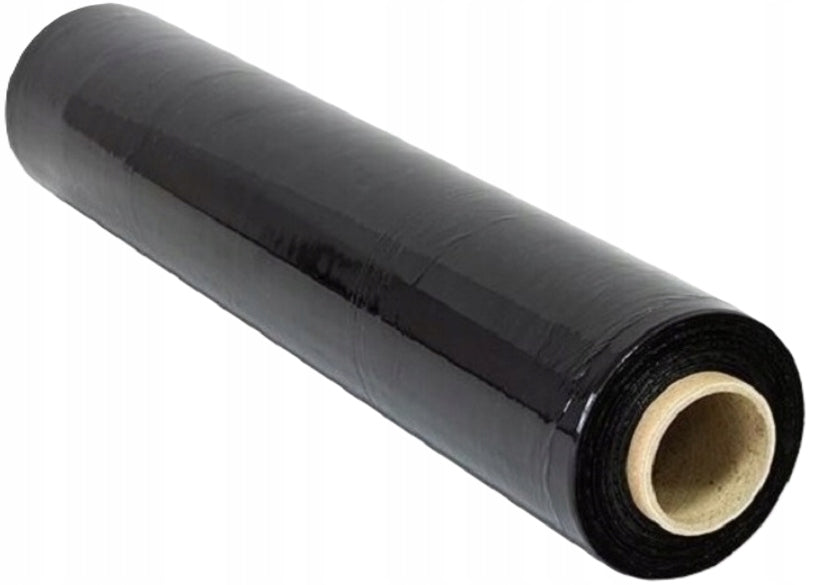 LARGE ROLL STRETCH FILM BLACK 2KG 200M COVERING EFFICIENT UNIVERSAL