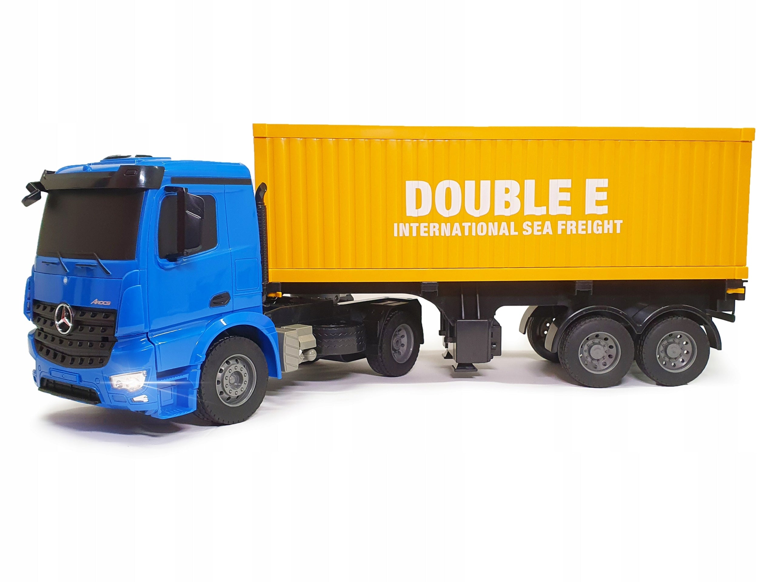LARGE Remote Controlled Truck TIR with Semitrailer for Pilot Mercedes 2 Gears Packaging status original