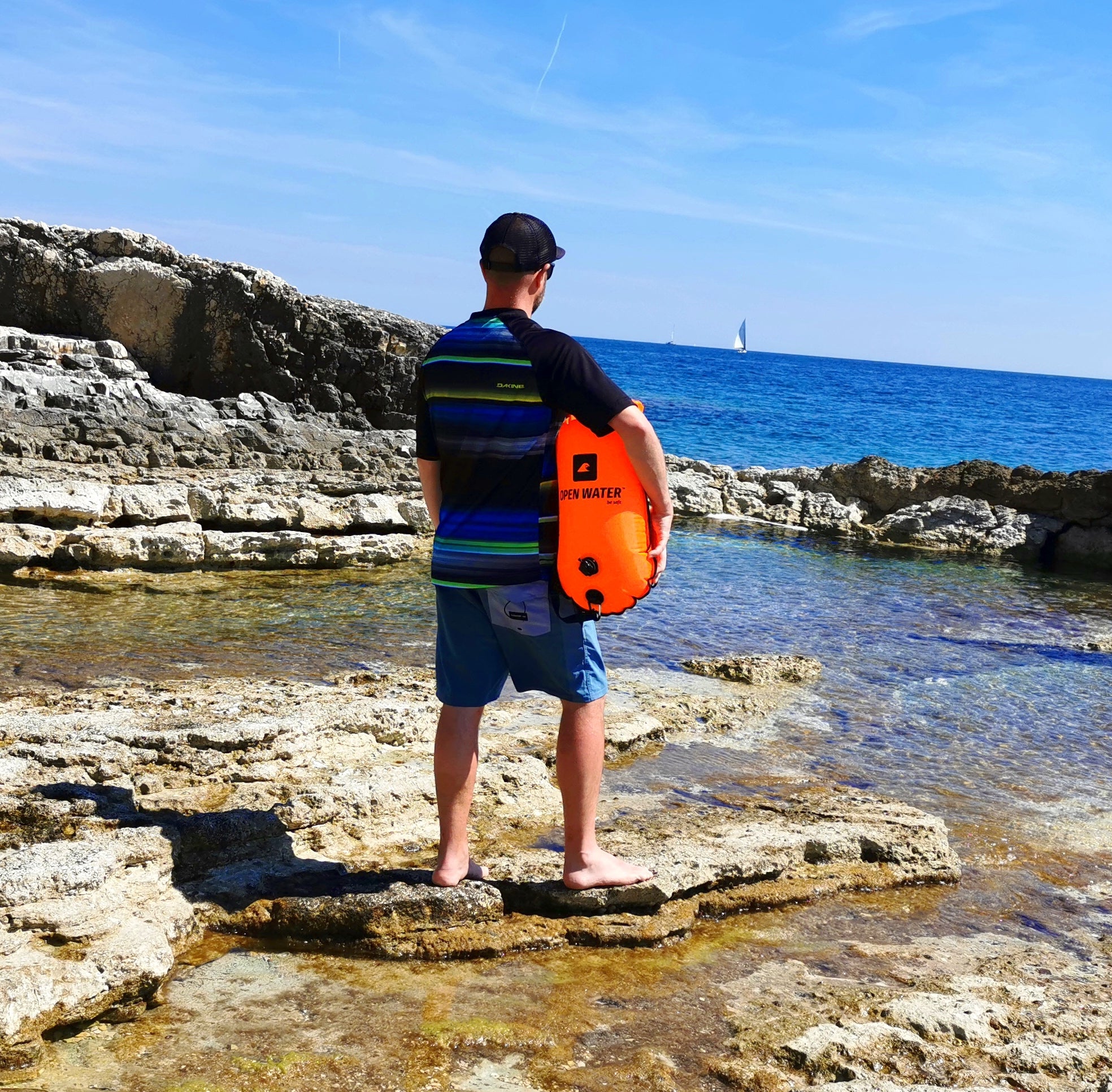 LARGE SAFETY BUOY FOR SWIMMING BUOY XL + BACKPACK 3in1 Kind buoy
