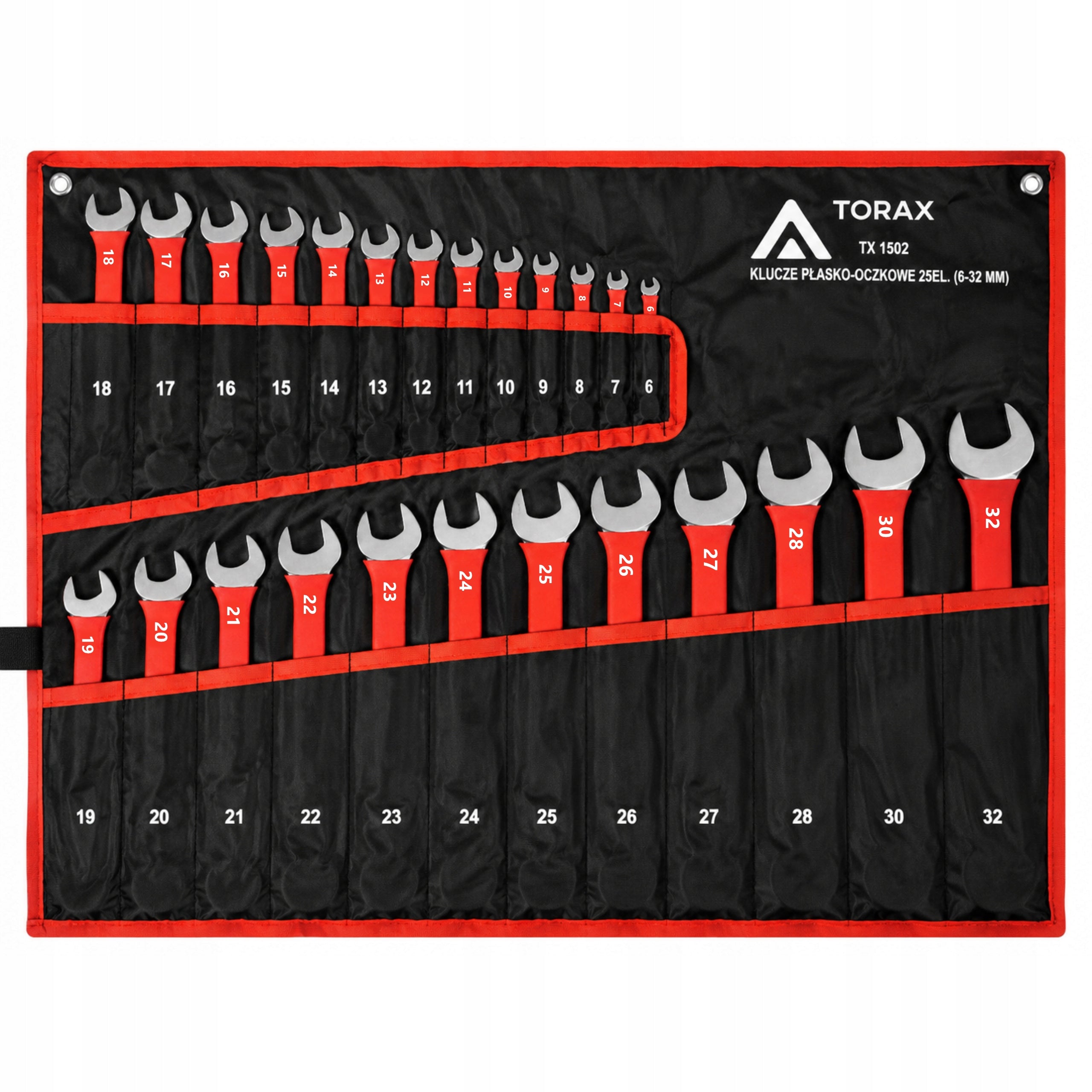 LARGE SET OF FLAT-EYE WRENCHES 25el CRV 6-32mm RUBBER FLAT MAT Packaging status original