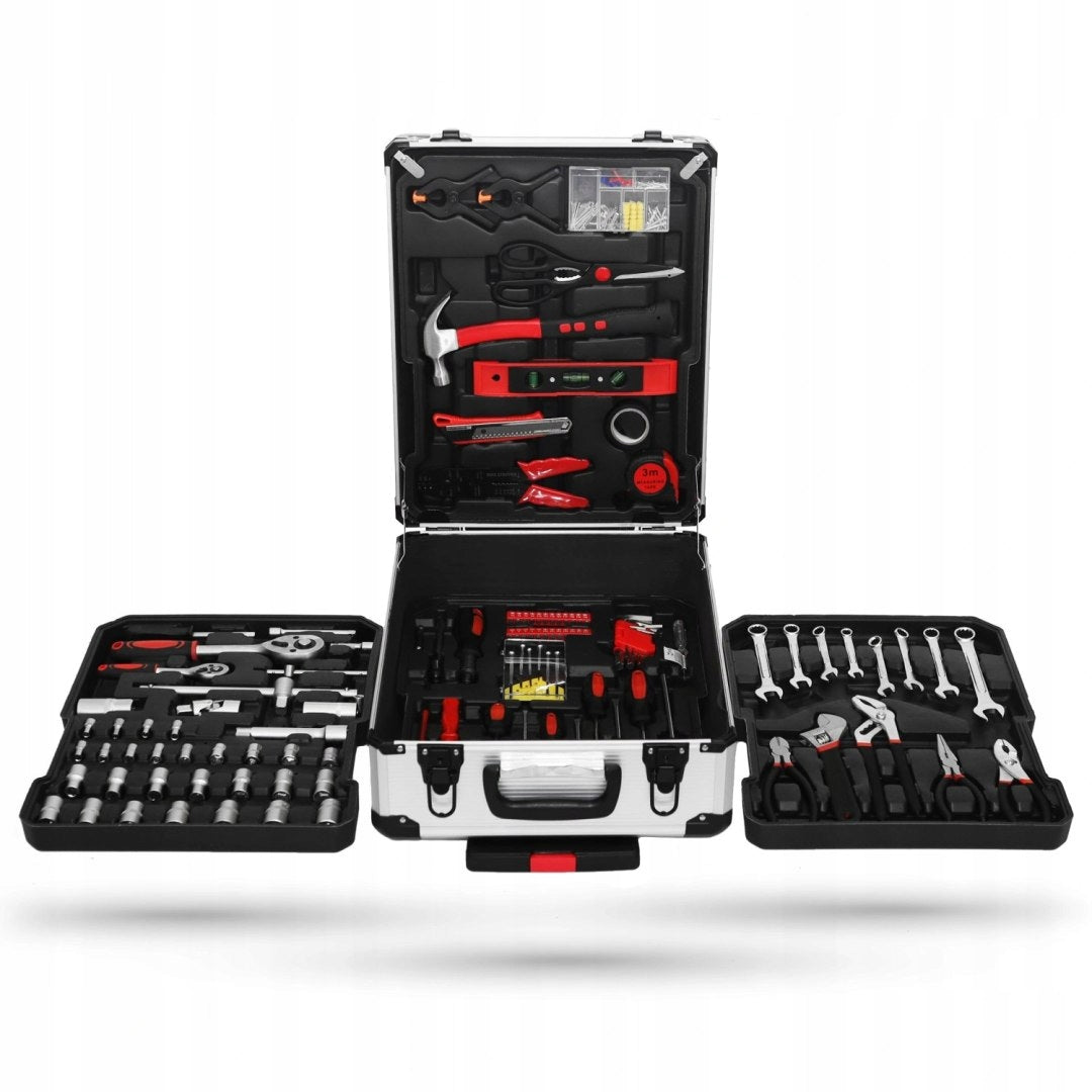 LARGE SET OF TOOLS TOOL CASE ON WHEELS 189 ELEMENTS KEYS Packaging status original