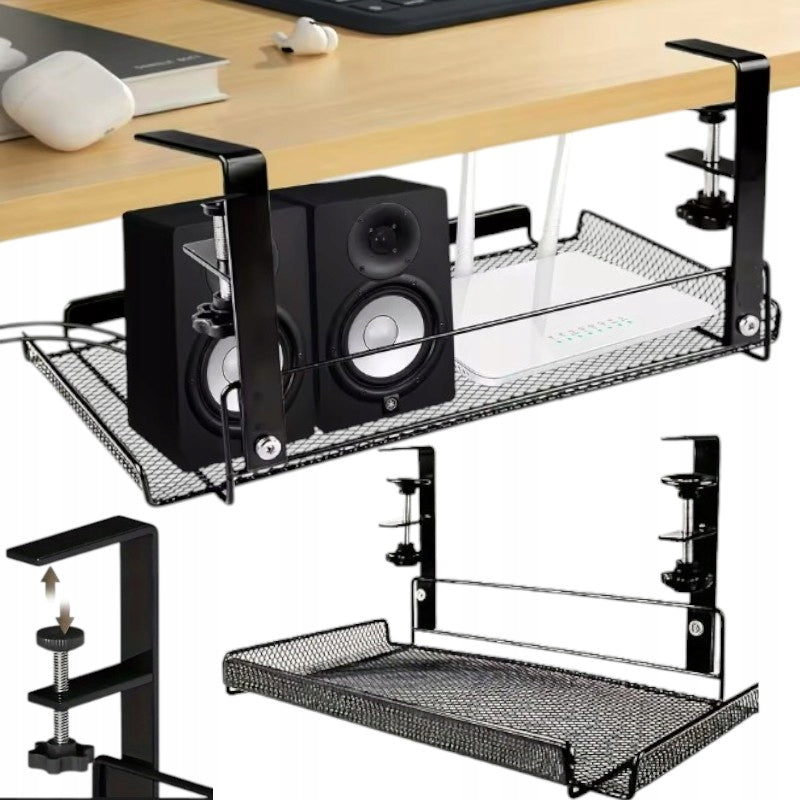LARGE SHELF ORGANIZER CABLE HANGER ROUTER DESK GRILLE XL