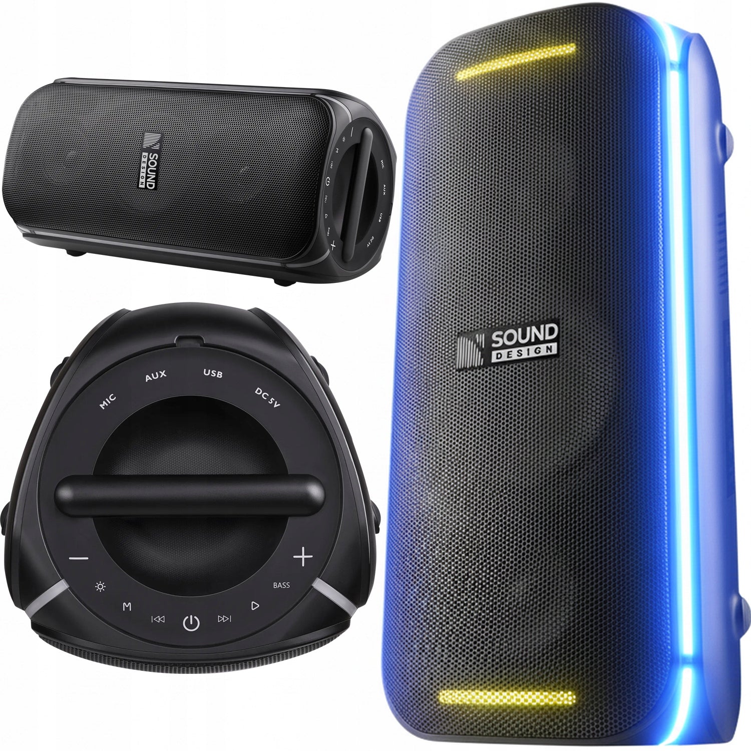 LARGE SPEAKER PORTABLE MOBILE BLUETOOTH SOUND SYSTEM 100W TWS FM