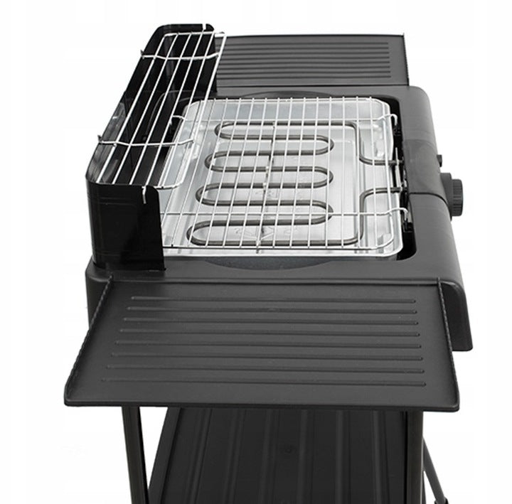 LARGE STANDING ELECTRIC GARDEN GRILL THERMOSTAT 2400IN 6IN1 XXL Grill type barbecue folding