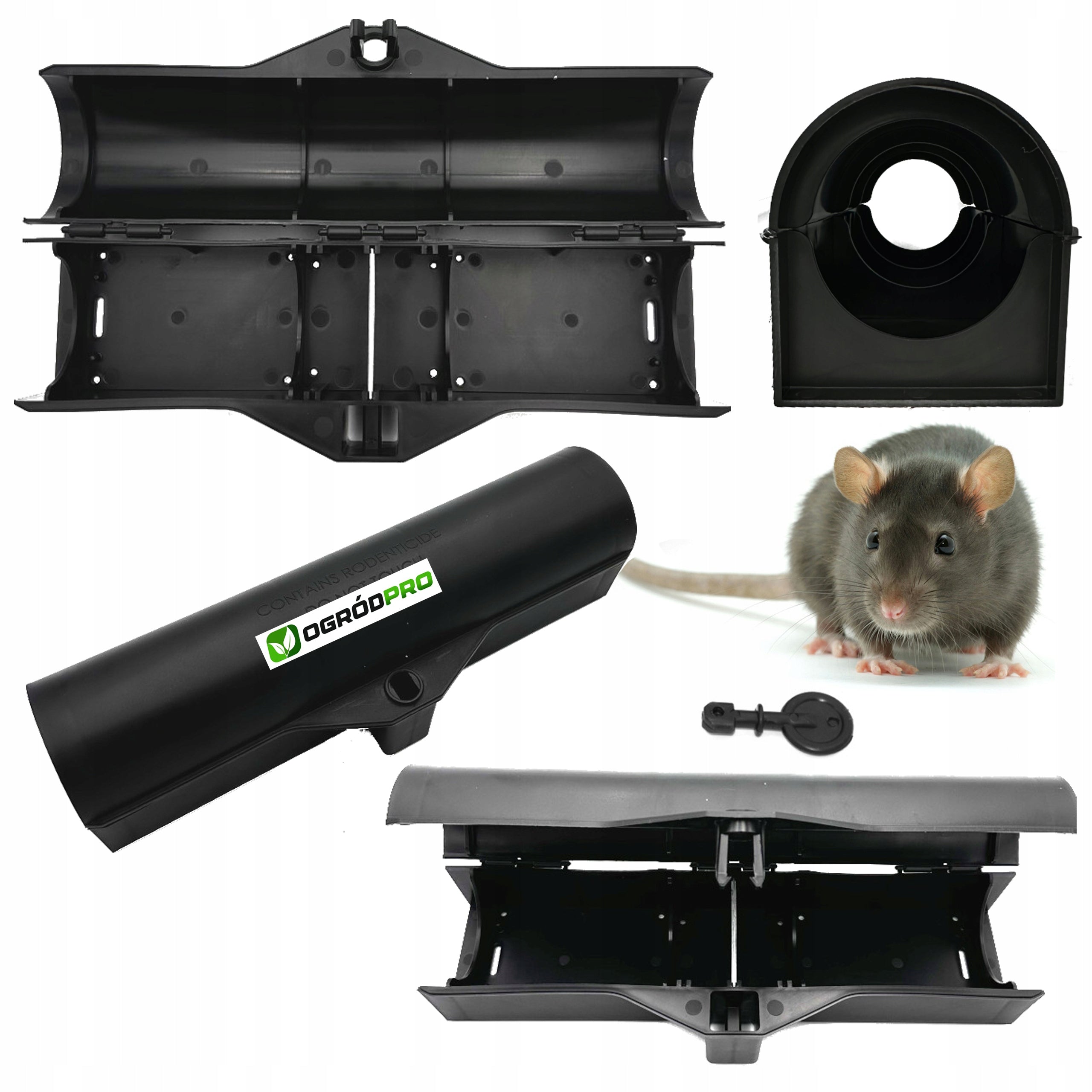 LARGE STATION DERATIZATION TUNNEL FEEDER FOR RATS AND MICE