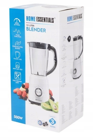 LARGE STRONG BLENDER Chalice 1,5L REAL 500W white Manufacturer code kuchenny blender rozdrabniacz elektryczny