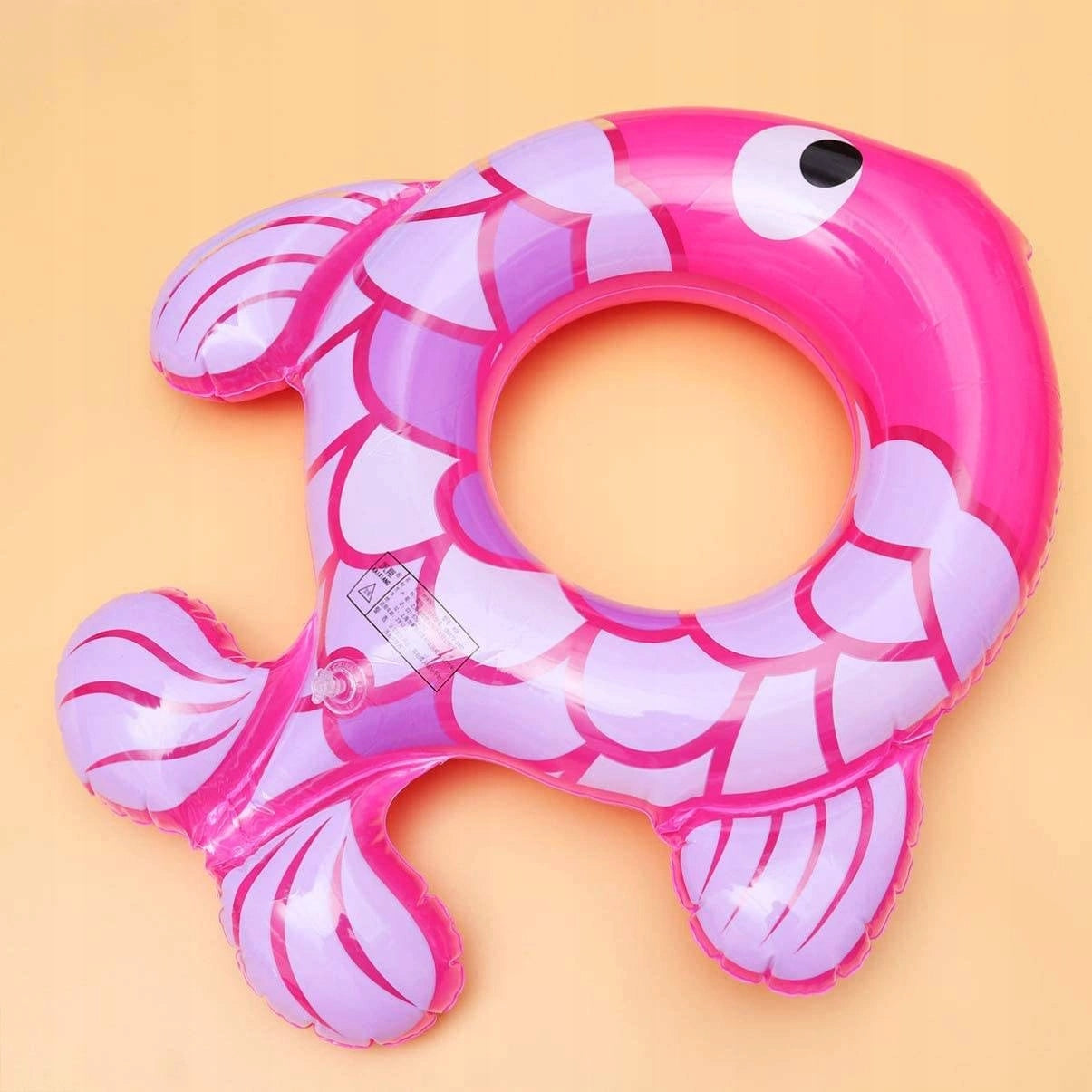 LARGE SWIMMING WHEEL FOR KIDS FISH MATTRESS 2in1 INFLATABLE WHEEL FOR POOL Product weight with unit packaging 0.2 kg