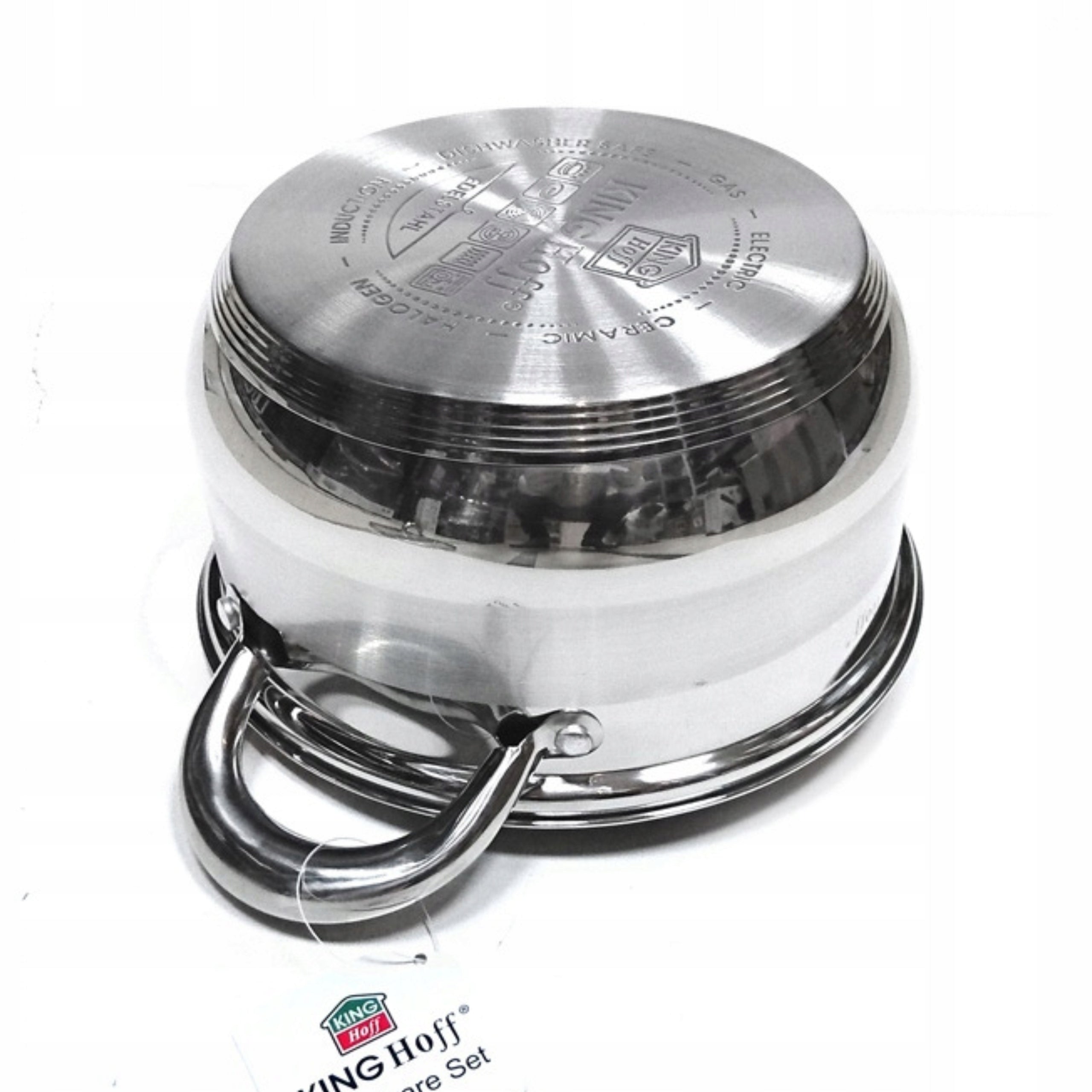 LARGE Solid POT SET 10el RONDEL STAINLESS STEEL POTS DISHWASHER Manufacturer code KH-1096