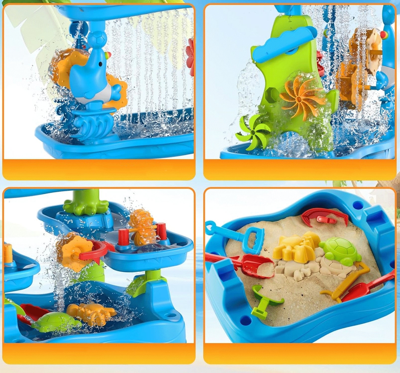 LARGE TABLE WATER TABLE SANDBOX FOR CHILDREN TO PLAY 6 FLOORS XL MATADI Brand Matadi