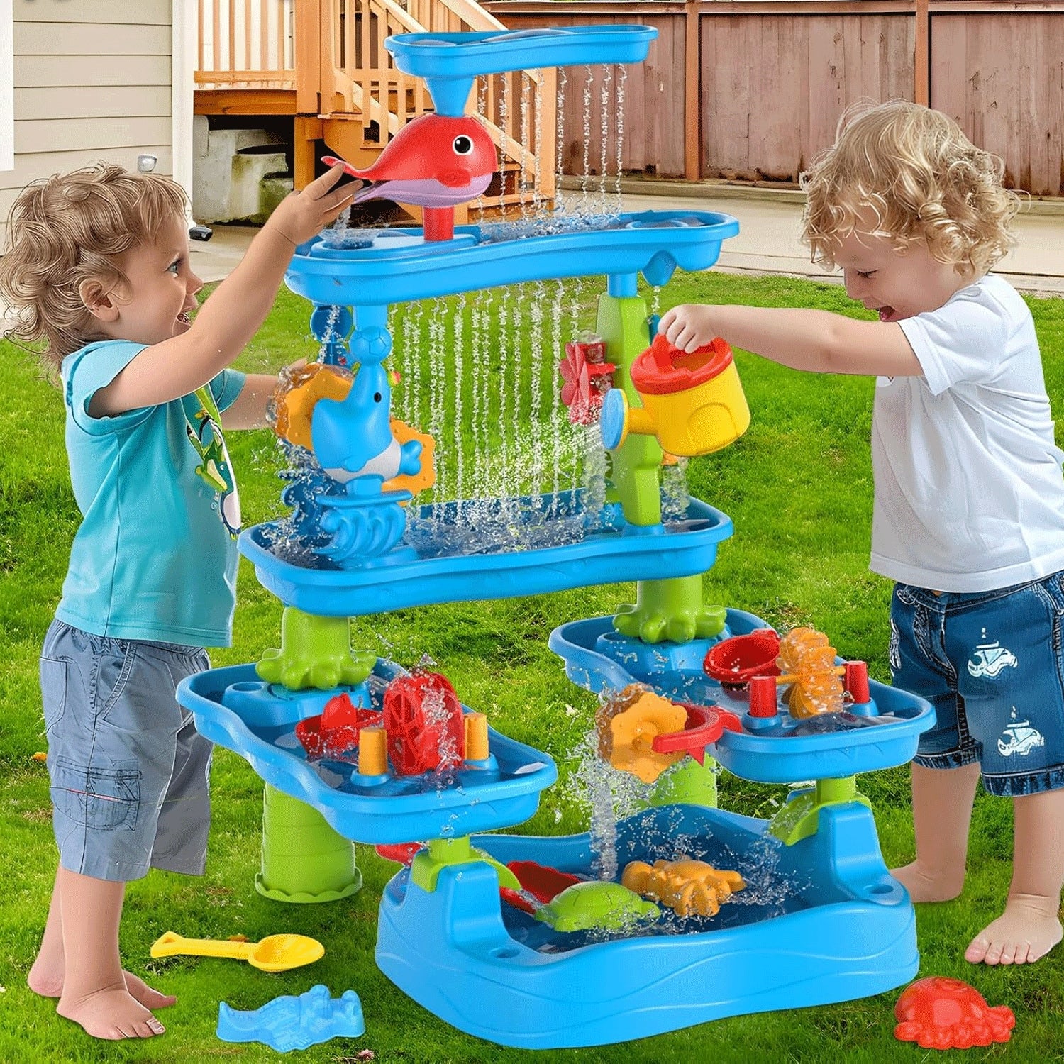 LARGE TABLE WATER TABLE SANDBOX FOR CHILDREN TO PLAY 6 FLOORS XL MATADI Packaging status original