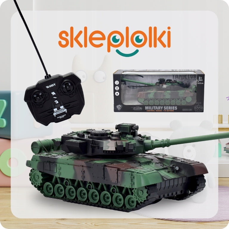 LARGE TANK REMOTE CONTROLLED FOR REMOTE CONTROL RC ROTATING TURRET Kind driving