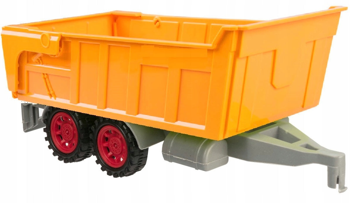 LARGE TRACTOR REMOTE CONTROLLED WITH TRAILER 39cm RC TRACTOR USB charging Manufacturer code QL91797
