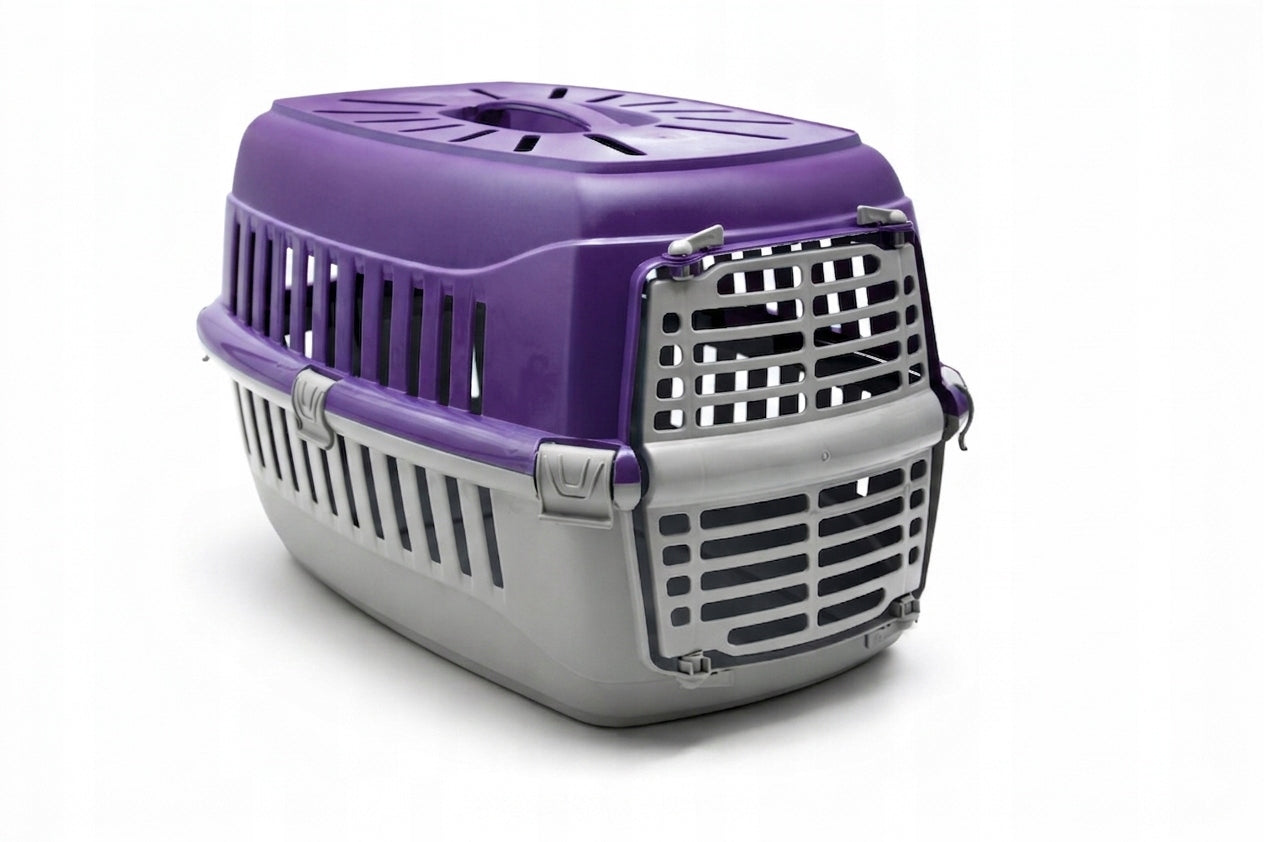 LARGE TRANSPORTER PURPLE solid BOX playpen CAGE for CAT RABBIT DOG Packaging status original