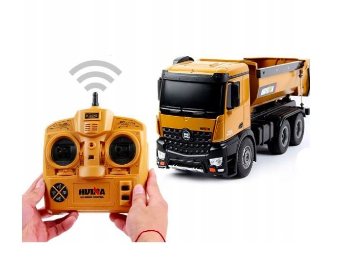 LARGE TRUCK DUMP TRUCK REMOTE CONTROLLED HUINA 1573 VEHICLE TOY PILOT Manufacturer code 1573