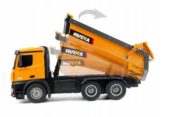 LARGE TRUCK DUMP TRUCK REMOTE CONTROLLED HUINA 1573 VEHICLE TOY PILOT
