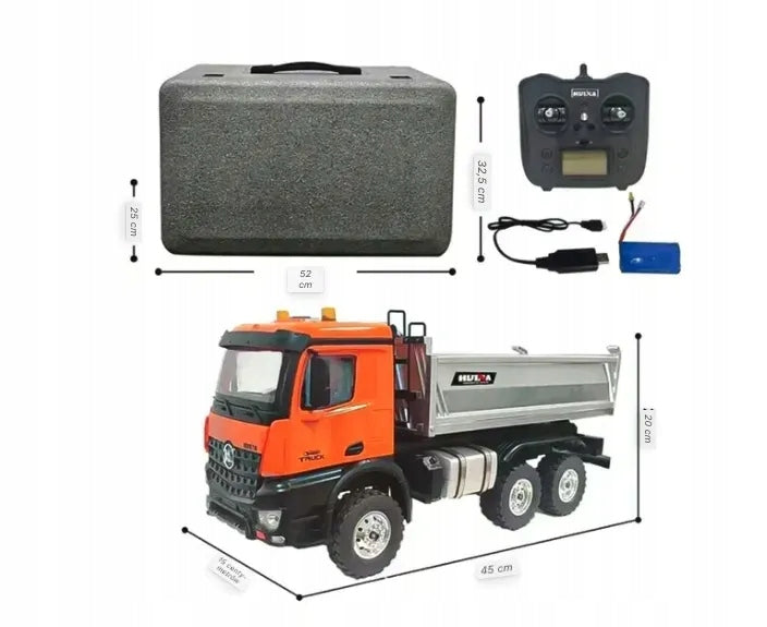 LARGE TRUCK DUMP TRUCK REMOTE CONTROLLED HUINA 1598 VEHICLE TOY PILOT Brand Pan i Pani Gadżet