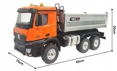 LARGE TRUCK DUMP TRUCK REMOTE CONTROLLED HUINA 1598 VEHICLE TOY PILOT Kind driving