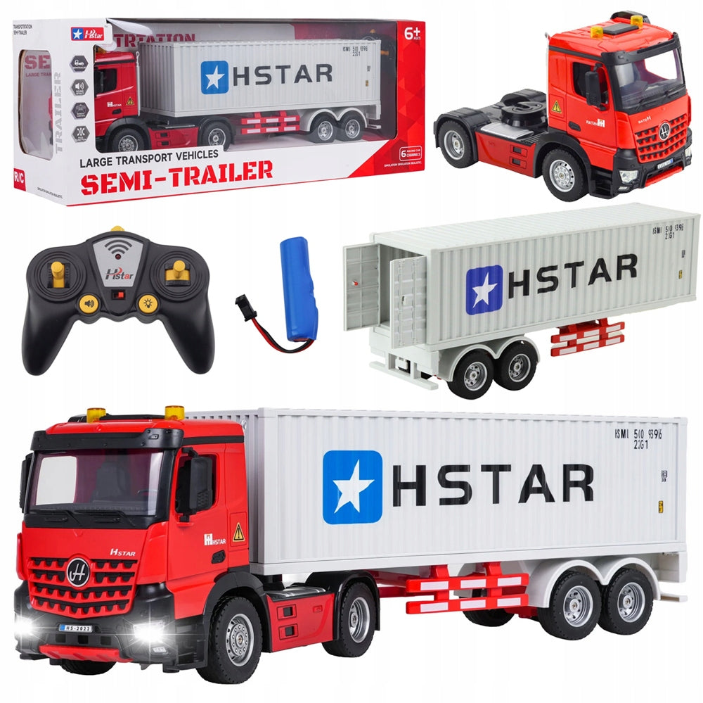 LARGE TRUCK REMOTE CONTROLLED AUTO rc TIR CONTAINER SHIP PILOT XXL 53 cm