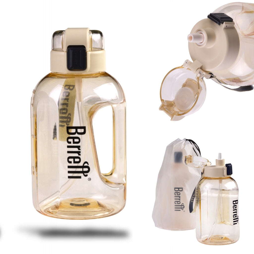 LARGE WATER BOTTLE 1,5L WATER BOTTLE WITH STRAW MEASURING CUP FOR TRAINING GYM LEASH Manufacturer code 5906284260213