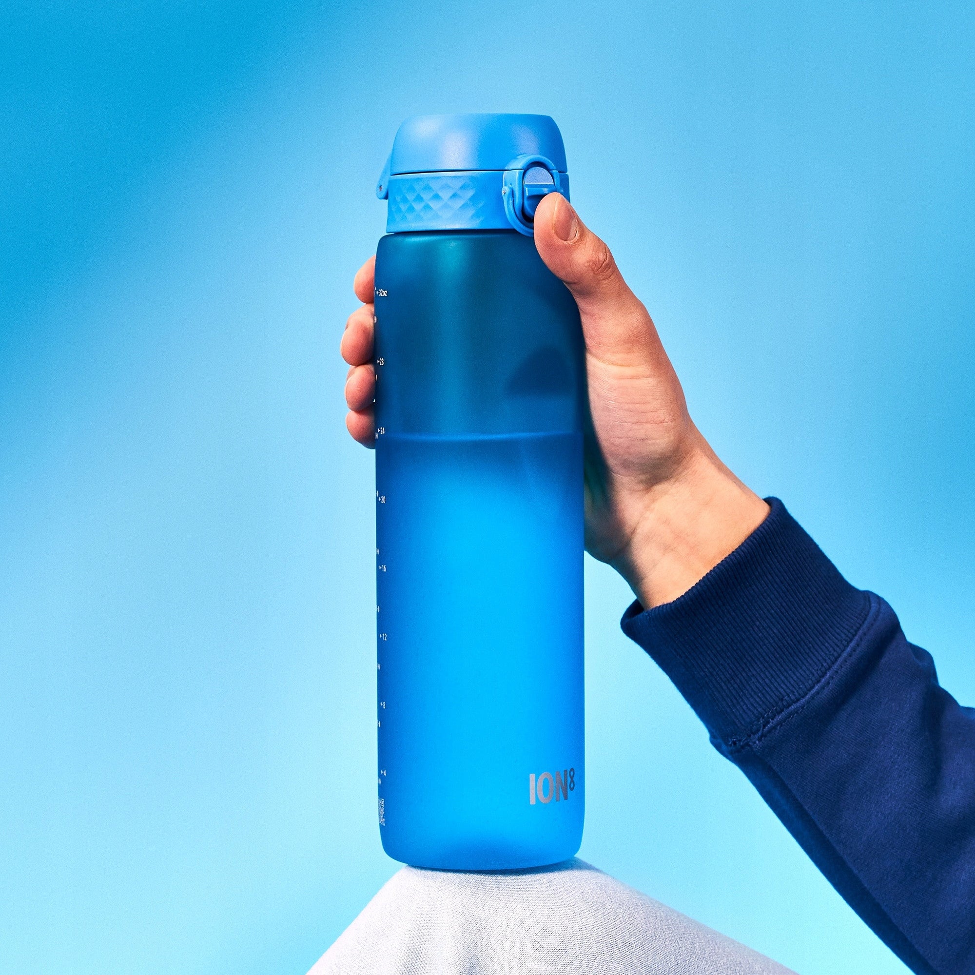LARGE WATER BOTTLE BLUE FOR MAN GUY GYM SPORT ION8 1 L Brand Ion8