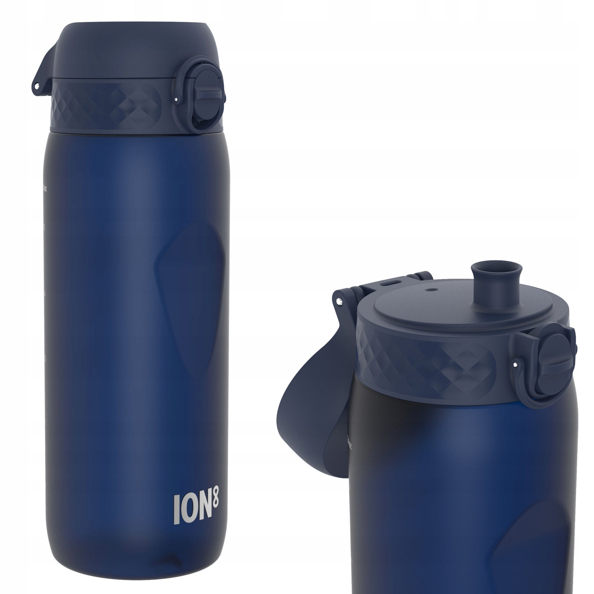 LARGE WATER BOTTLE NAVY BLUE -ATEST PZH- SPORT TRAINING - ION8 0,75 L 750 ml