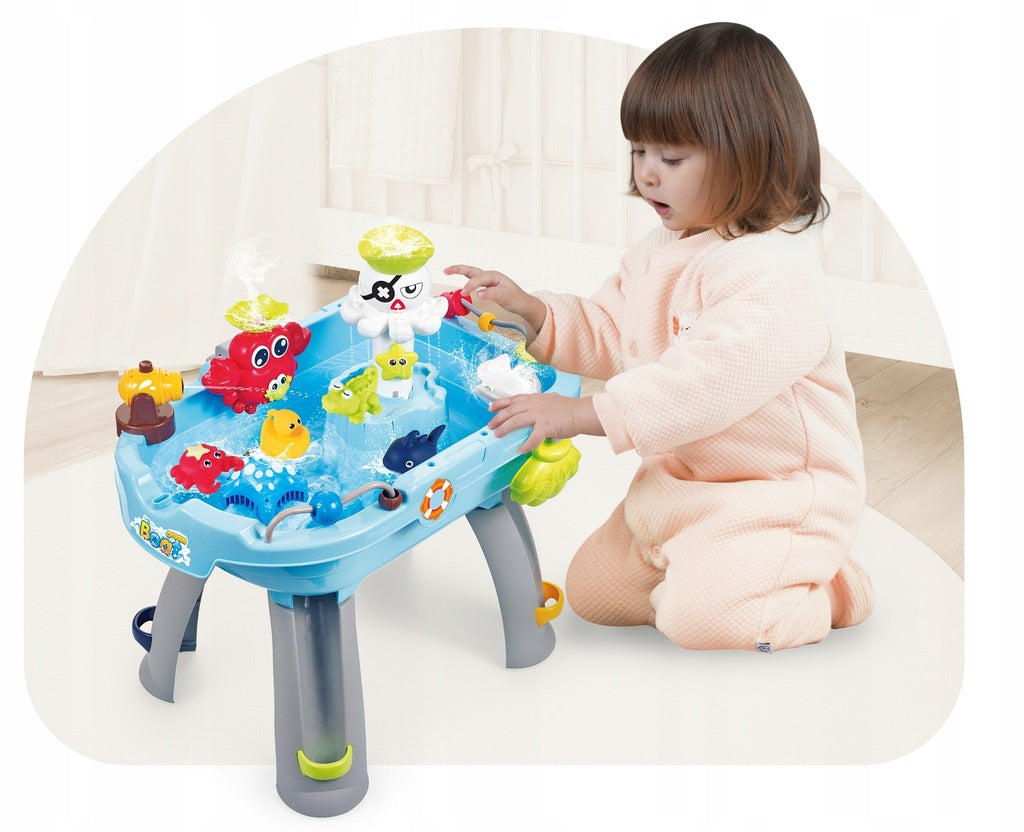 LARGE WATER TABLE PIRATE SHIP TO PLAY FISHING ROD MATADI Brand Matadi