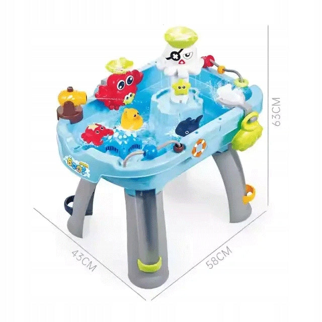 LARGE WATER TABLE PIRATE SHIP TO PLAY FISHING ROD MATADI Certificates and opinions CE EN 71