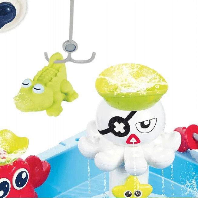 LARGE WATER TABLE PIRATE SHIP TO PLAY FISHING ROD MATADI Product width 58 cm