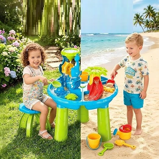 LARGE WATER TABLE SANDBOX WATER FUN + SAND TOOLS FOR BABY Brand no brand