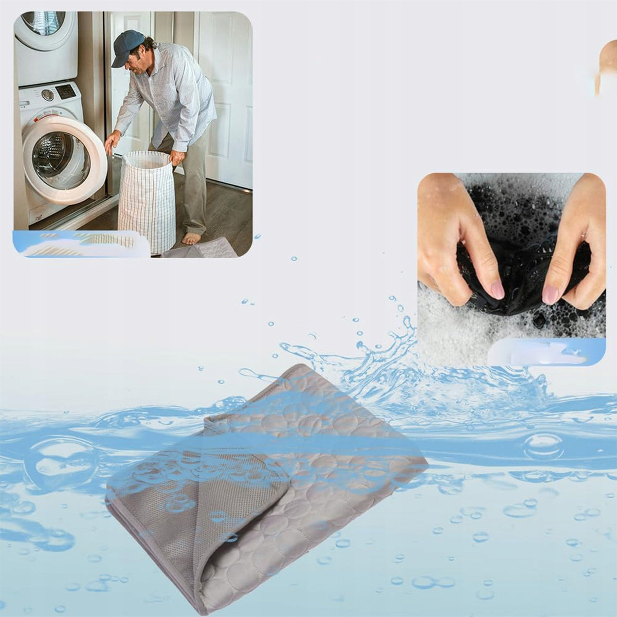 LARGE WATERPROOF COOLING MAT FOR DOG AND CAT XL 100x75CM Shape rectangular
