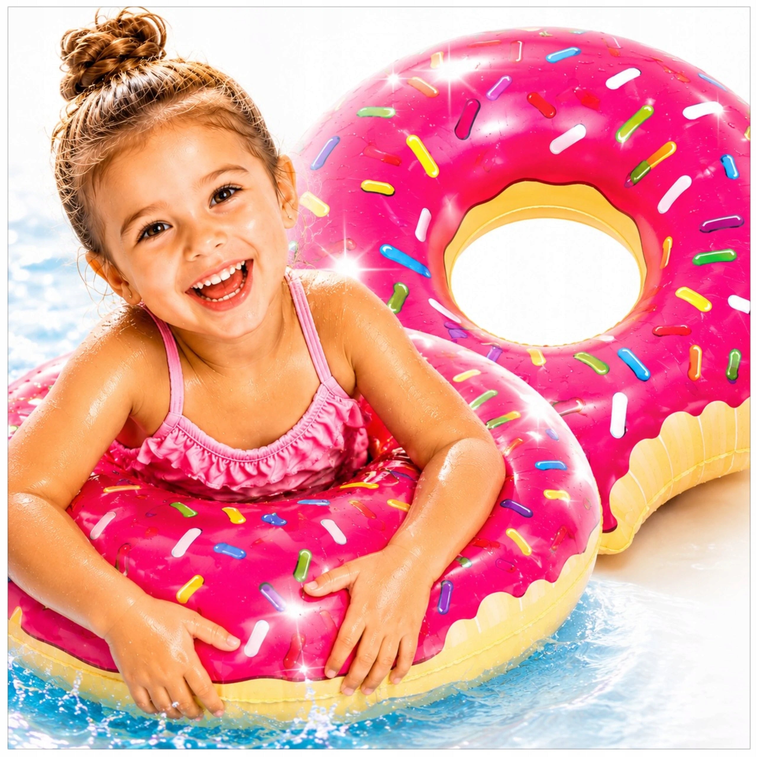 LARGE WHEEL INFLATABLE DONUT FOR SWIMMING MATTRESS DONUT XXL FOR CHILDREN'S POOL