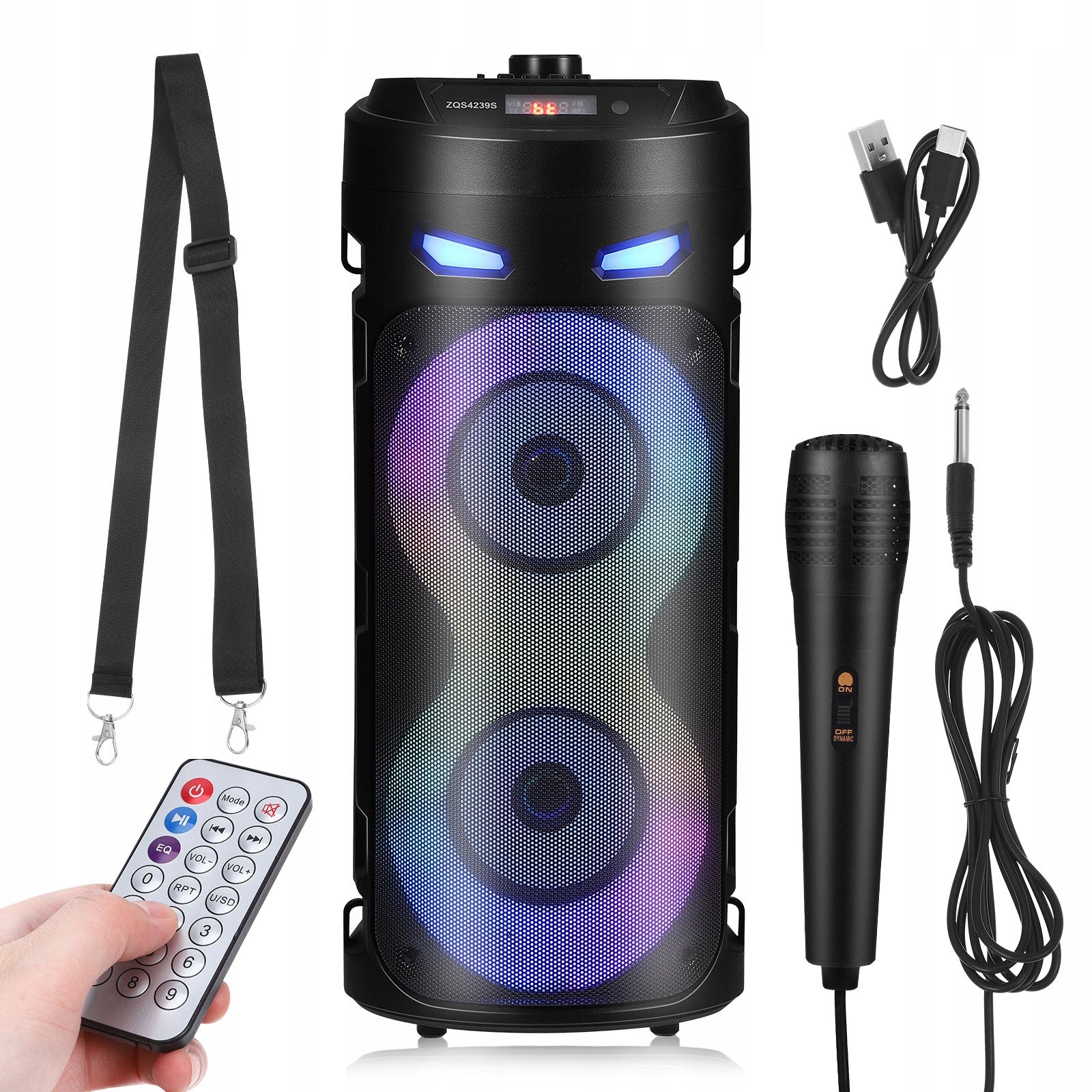 LARGE WIRELESS SPEAKER MOBILE KARAOKE SOUND SYSTEM Packaging status original